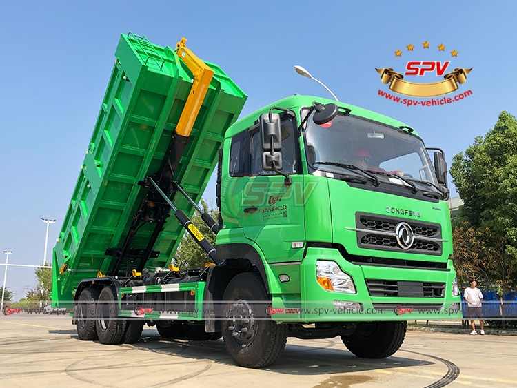 20 CBM Hook Loader Garbage Truck Dongfeng - Lift - RF